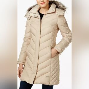Kenneth ColeWomen's Faux-Fur-Trim Hooded Puffer Coat